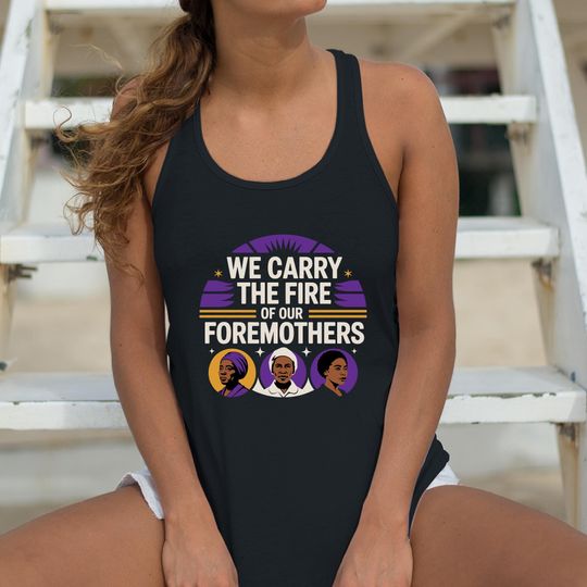 Black Women Were Right Racerback Tank Top - Sojourner Truth, Harriet Tubman, Rosa Parks, Juneteenth, Black History Month