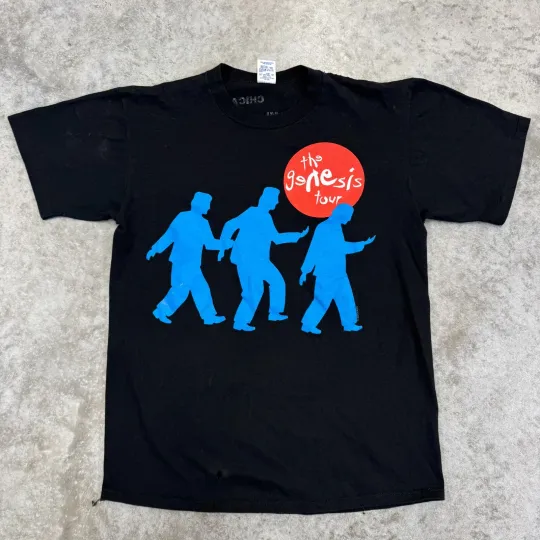 Vintage Genesis shirt mens Large 1992 tour band Phil Collins Concert 90s Single