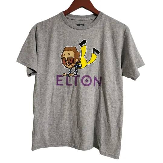 2022 elton john cartoon farewell goodbye yellow brick road tour t shirt S az