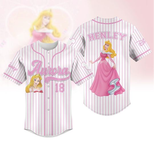 Discover Custom Aurora Baseball Jersey, Sleeping Beauty Shirt, Disney Princess Jersey Shirt, Disney Baseball Shirt, Magic Kingdom Shirt