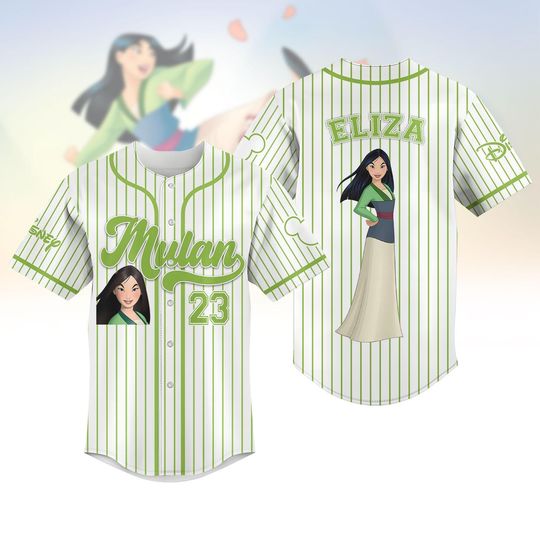 Custom Mulan Baseball Jersey, Mulan Shirt, Disney Princess Jersey Shirt, Disney Baseball Shirt, Magic Kingdom Shirt