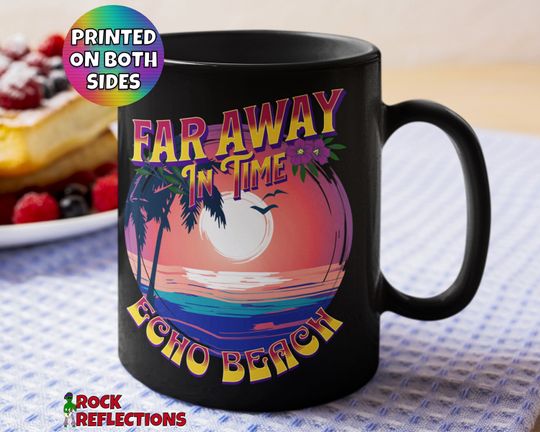 Music Mug Rock N Roll Mug Classic Rock Gift Eighties Rock Music And Coffee Lover Gift For Rocker Echo Beach Far Away In Time