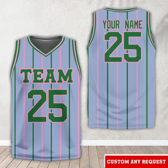 Personalized Name Greek Letter Sorority Basketball Jersey, Custom Color Sorority Sisters Basketball Shirt, Big Little Shirt For Bid Day