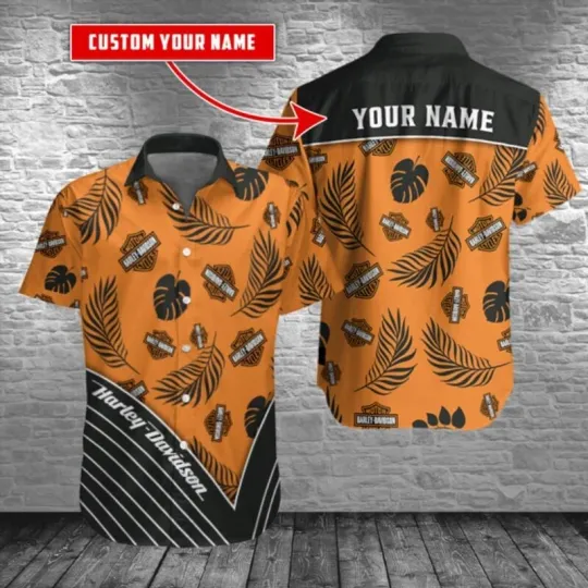 Personalized Harley Racing Davidson Casual Button Down Shirt