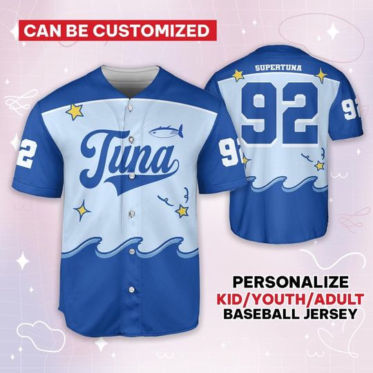 Super Tuna Jin Jersey, Tuna Fish Baseball Jersey, Kim Seokjin Super Tuna Shirt, Kpop Shirt, Gift for Army, Runseokjin tour