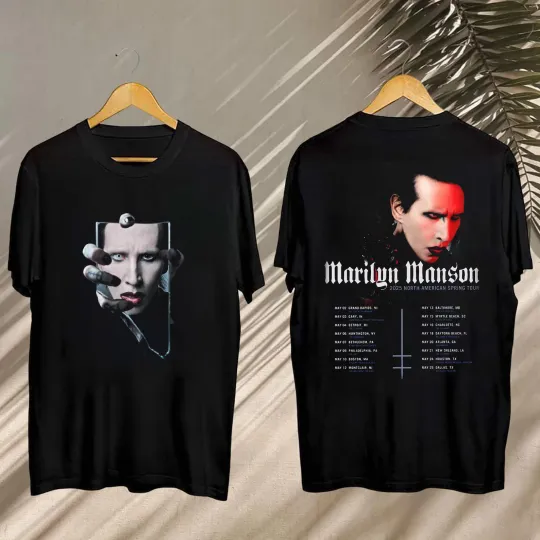 2025 Marilyn Manson Concert, Marilyn Manson North American Spring Tour 2025 Tee