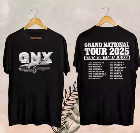 Kendrick Lamar Tour 2025 Fan Shirt, Kendrick Lamar GNX T-Shirt