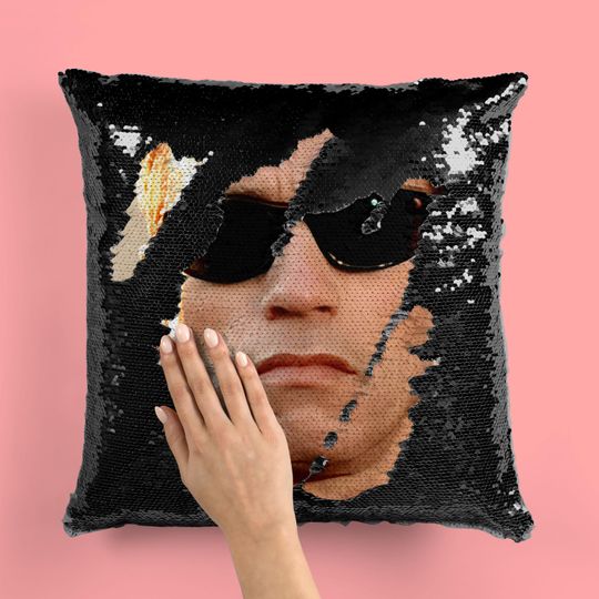 ARNOLD SCHWARZENEGGER - Fan Sequin Pillow