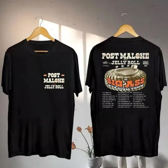 Post Malone Big Ass Stadium Tour 2025 T-Shirt Limited Edition Concert Merch Gift