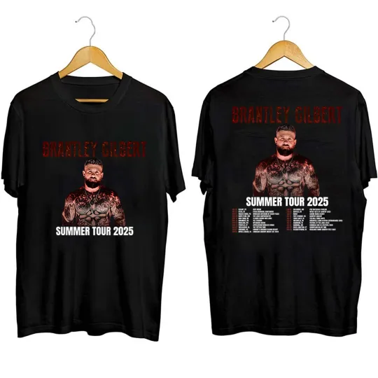 Brantley Gilbert Summer Tour 2025 Shirt Fans Gift
