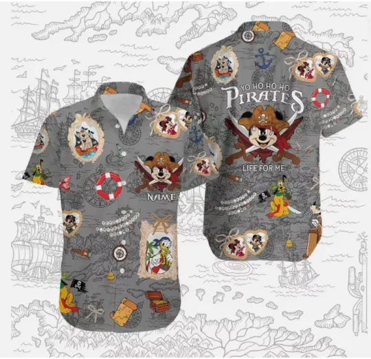 Pirates of The Caribbean 3D HAWAII SHIRT