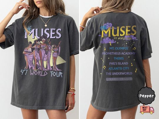 Retro Disney Hercules The Muses 97 World Tour Shirt, Retro Disney Hercules Diva The Muses Song Concert, Disney Girl Trip Shirt