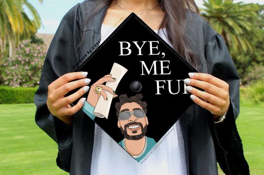 Bye Me Fui Graduation Cap Topper | Grad Gift  | Bad Bunny Grad Cap Design