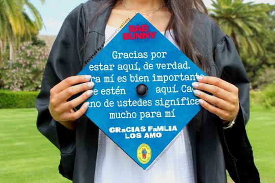 Bad Bunny Graduation Cap Topper | Grad Gift