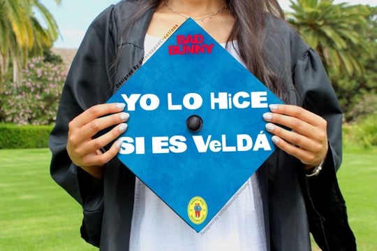 Bad Bunny Graduation Cap Topper | Grad Gift