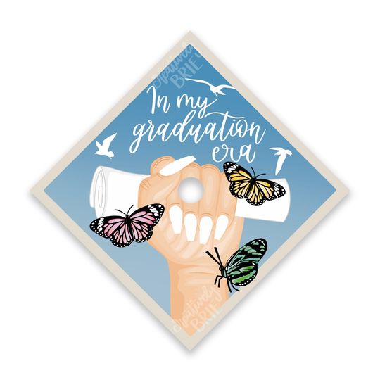 1989 Variant Graduation Cap Topper | Printed Grad Cap Design | Graduation Era Gift