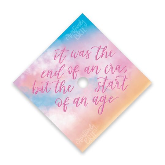 Eras Tour Graduation Cap Topper | Lover Era | Long Live | Printed Grad Cap Design