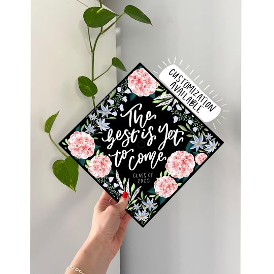 Custom Graduation Cap Topper, Personalized Grad Cap Design