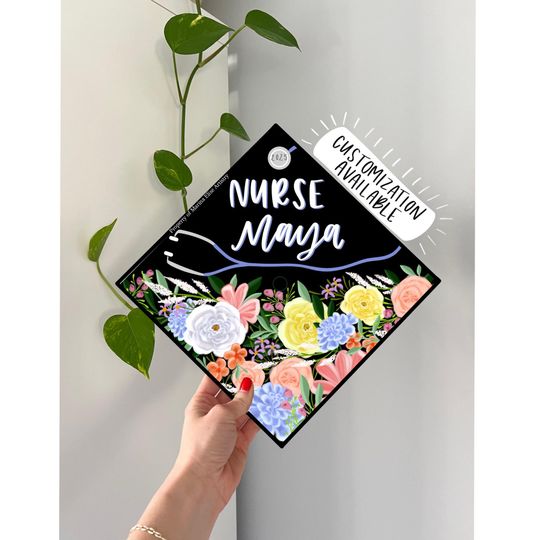 Nurse Graduation Cap Topper, Nursing Grad Cap Decoration, Custom Grad Cap Design