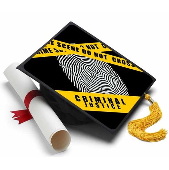 Graduation Cap Topper Criminal Justice