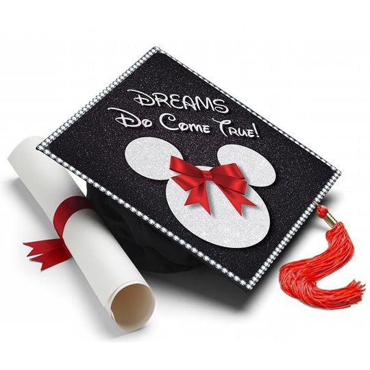 Minnie Mouse Graduation Cap Topper