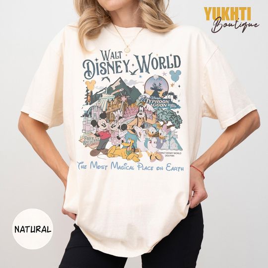 Discover Vintage Walt Disneyworld Shirts, Retro 90s Mickey & Friends Shirt, Disneyworld Shirt, Disney Family Vacation Shirt, Disney 2025 Trip Shirt