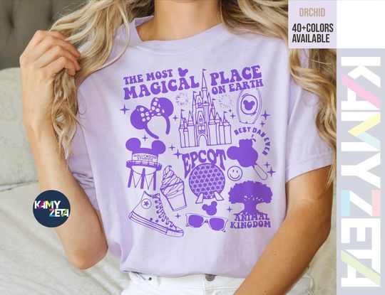 Discover Disney The Most Magical Place On Earth Shirt, Disney World Shirts, Disney Vacation t-Shirt, Disneyland Shirt, Disney Comfort Color Shirt