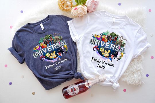Universal studios shirt, Family Vacation 2025 Shirt, universal studios family trip shirt, disney family shirt, family vacation shirts