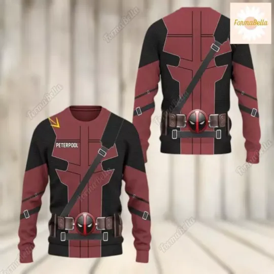 Personalized Deadpool Costume 3D HOODIE MOTHER DAY GIFT ALL OVER PRINT US SIZE