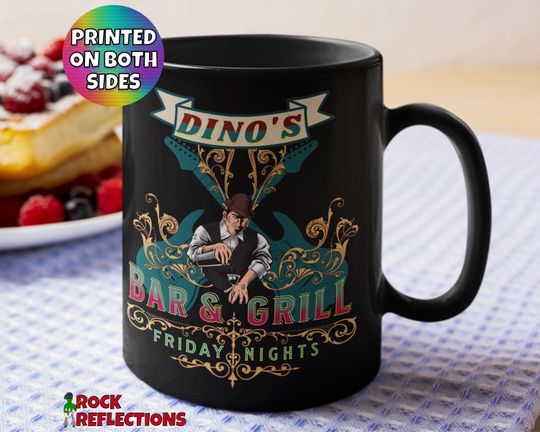 Music Mug Rock N Roll Mug Classic Rock Legends Gift Rock Music And Coffee Lover Gift For Rocker Dinos Bar & Grill Thin Lizzy Tribute