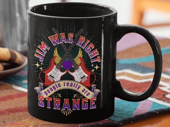 Jim Was Right Black Mug (Jim Morrison Fan Mug/Classic Rock Quote Mug/Rock Music Mug/Sarcastic Mug/Music Lover Coffee Mug/Best Friend Mug)