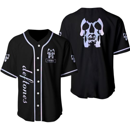 Personalized Deftons Rock Band Print Baseball Jersey, Deftons Music Baseball Jersey