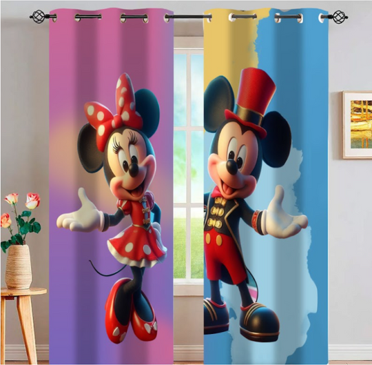 Minnie & Mickey Mouse Curtains | Best Friends Disney | Mickey Mouse curtains