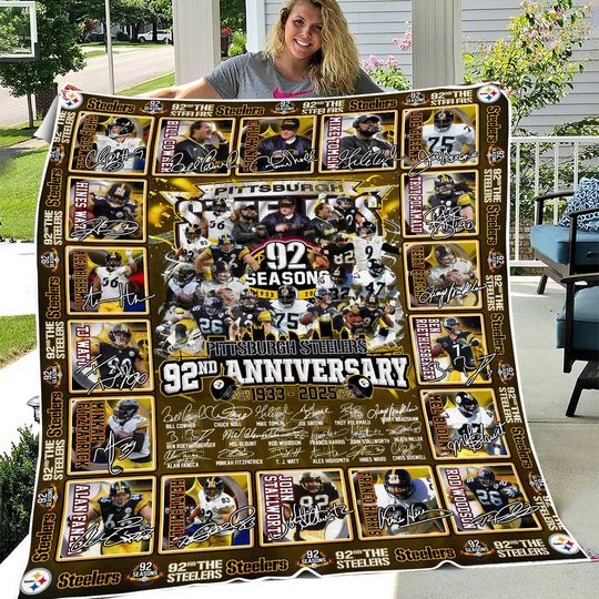 The Steeler 92nd Anniversary 1933-2025-Blanket