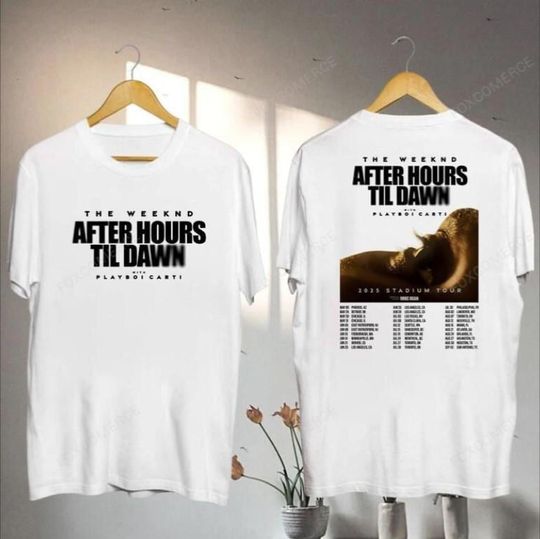 Discover After Hours Til Dawn Tour Tee Weeknds Graphic T-Shirt