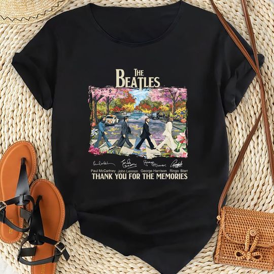 Abbey Road The Beatles Anniversary T-Shirt, The Beatles Abbey Road Signatures Shirt, The Beatles Fan Gift Shirt, The Beatles Merch T-Shirt