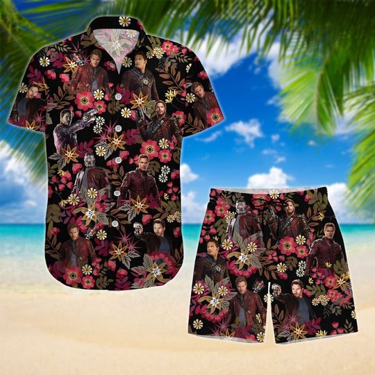 Star Lord Hawaiian Shirt, Star Lord Shirt, Guardians Of Galaxy Shirt, Mens Hawaiian Shirt, Star Lord Shorts Men, Galaxy Volume 3