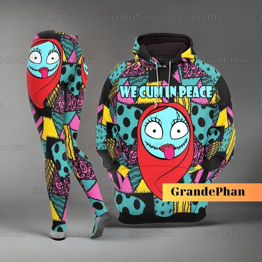 Halloween Sally Hoodie And Leggings, Sally Women Hoodie, Sally Yoga Pants, Jack And Sally Shirt, Nightmare Before Christmas Sweatshirt