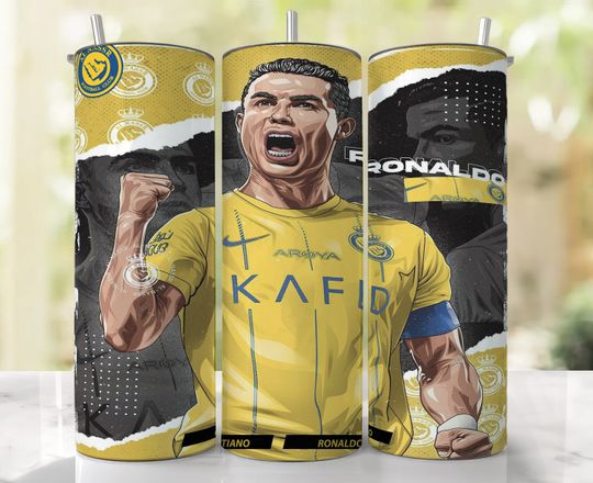 Ronaldo cr7 tumbler wrap  | 20oz skinny tumbler  | Sublimation design  | Ready to Print