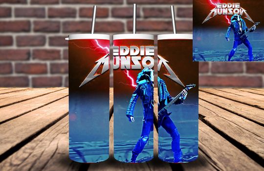 Stranger Things, Eddie, Tumbler wrap,  , Straight 20oz, Sublimation,