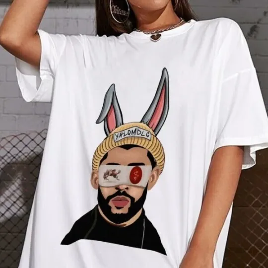 Discover Bad Bunny Vintage Music T-Shirt