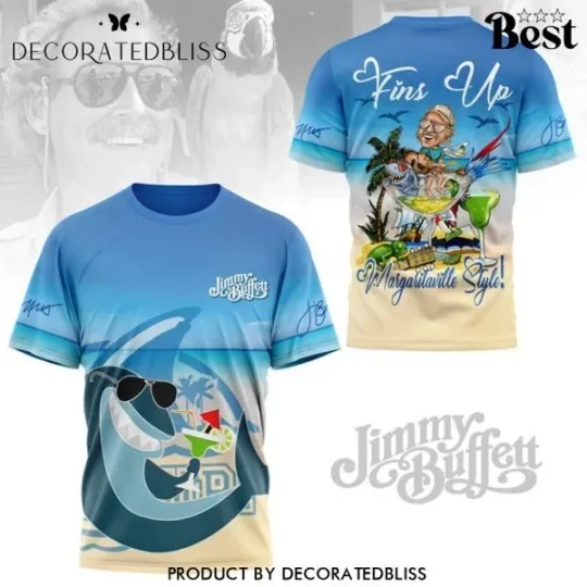 3D Unisex Jimmy Buffett Margaritaville T-Shirt