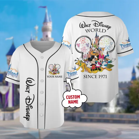 Discover Personalized Disney Mickey Mouse and Friends Baseball Jersey
