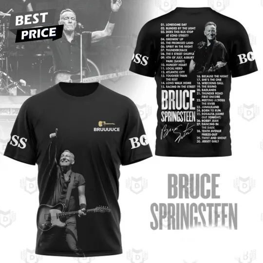 Bruce Springsteen Lonesome Day 3D T-Shirt