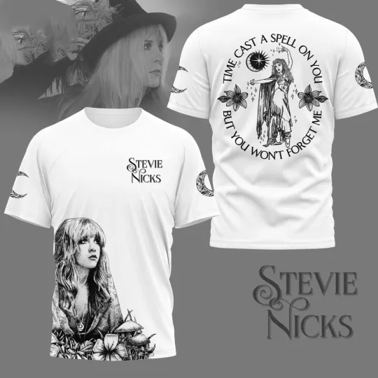 Stevie Nicks Time Cast A Spell On You 3D T-Shirt