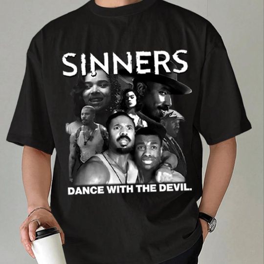 Sinners Dance With The Devil T-shirt, Vintage Sinners Movie Tee