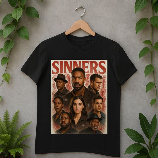 Michael B. Jordan Sinners Movie Tee, Vampire Gothic Horror T-Shirt, Vintage 1930s Film Shirt, We Are All Sinners Shirt