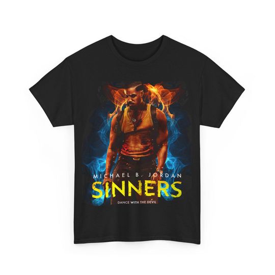 2025 Sinners Movie Michael B Jordan T Shirt Patriotic