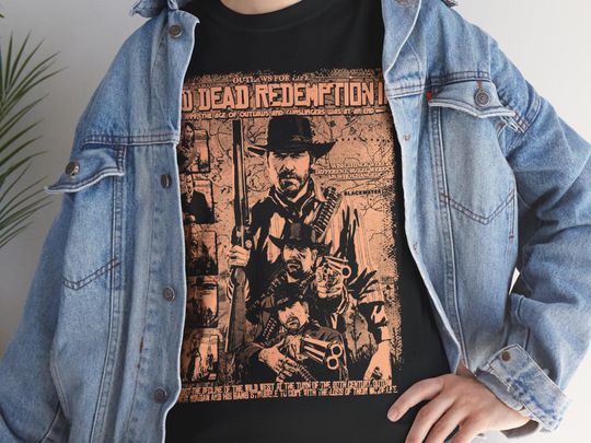 Aesthetic Vintage Red Dead Redemption II Action Video Games Sweatshirt