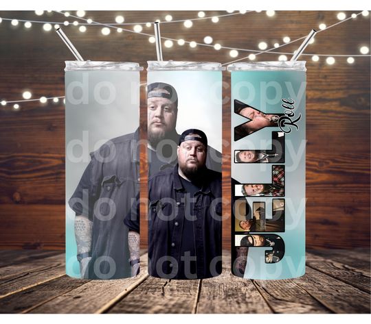 Jelly, Roll, singer tumbler, 20oz Straight Sublimation tumbler wrap, music tumbler